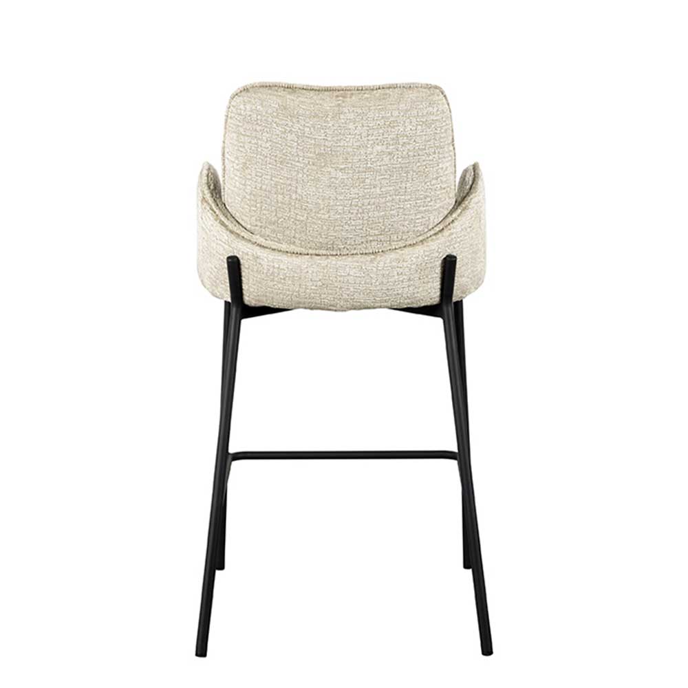 Struktursamt Barstuhl in Beige - Crossing (2er Set)