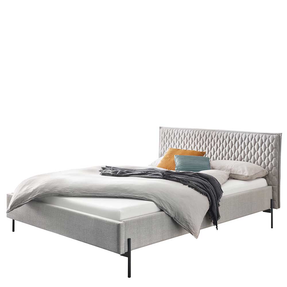 140x200 Polsterbett in Grau - Scandi Chic - Ulpro