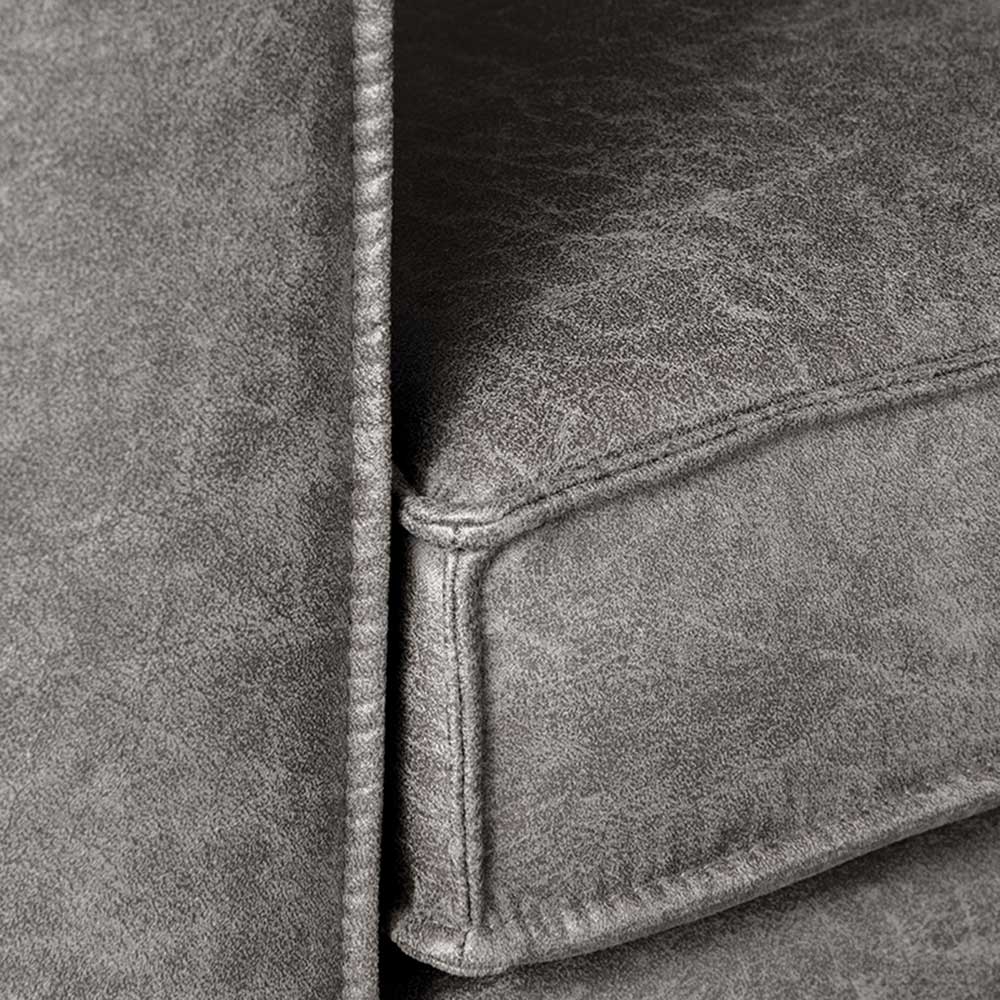 Wohnzimmer Sessel in Grau Microfaser - Dolios