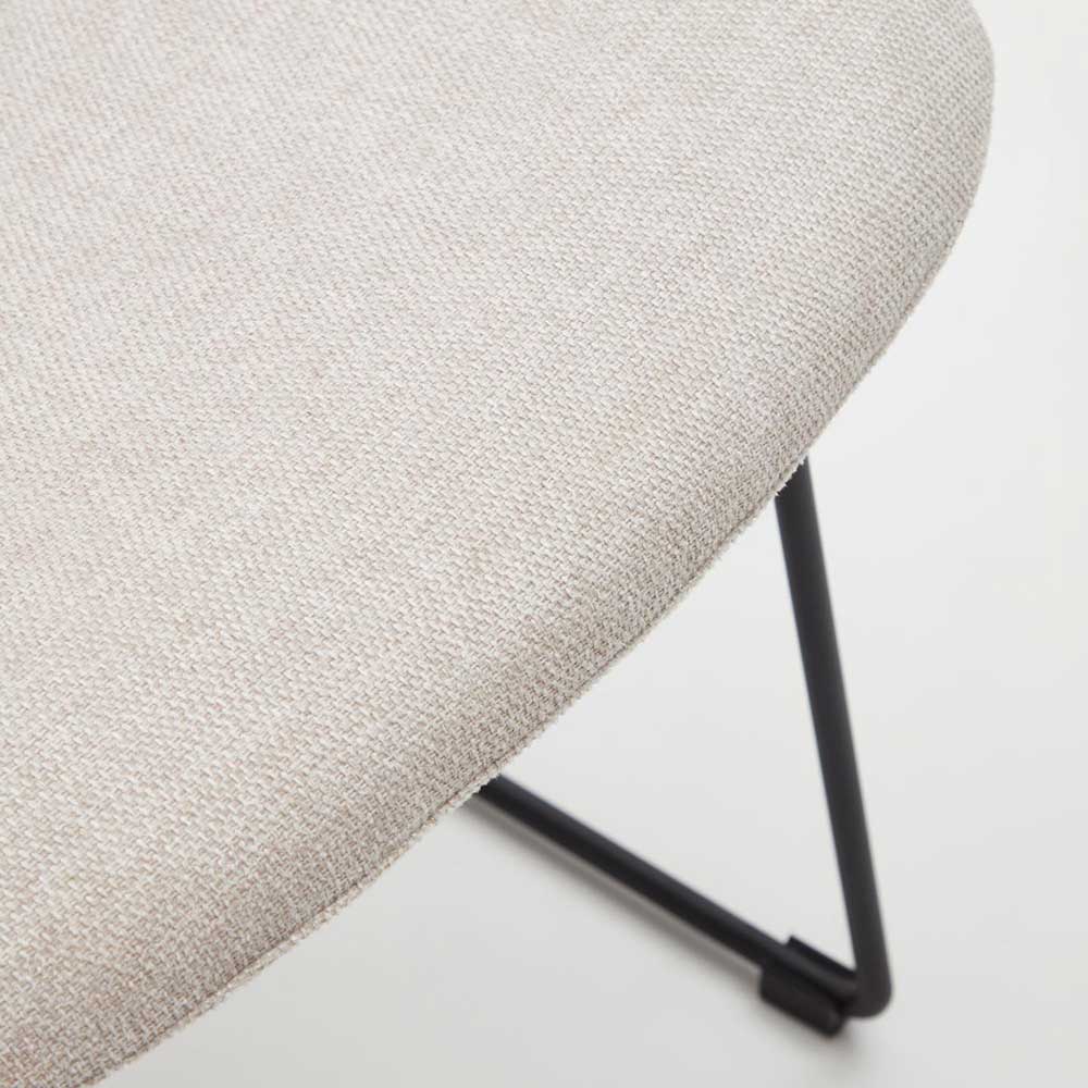 Stühle aus Webstoff Beige - Silciano (2er Set)
