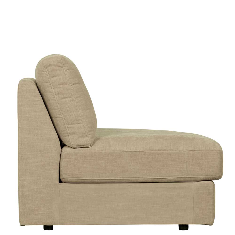 Sofamodul mit Rundung rechts in Beige - Mailan