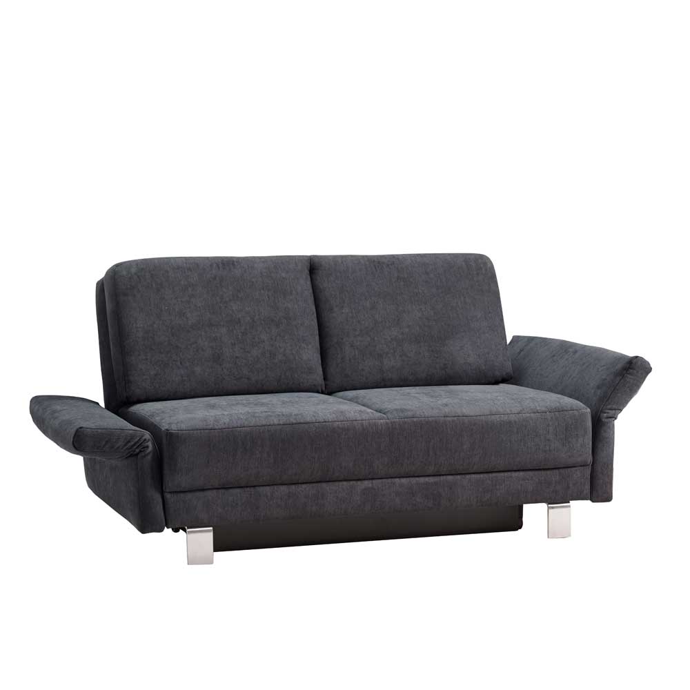 Schlafcouch mit Bettkasten in Blaugrau - Casmas