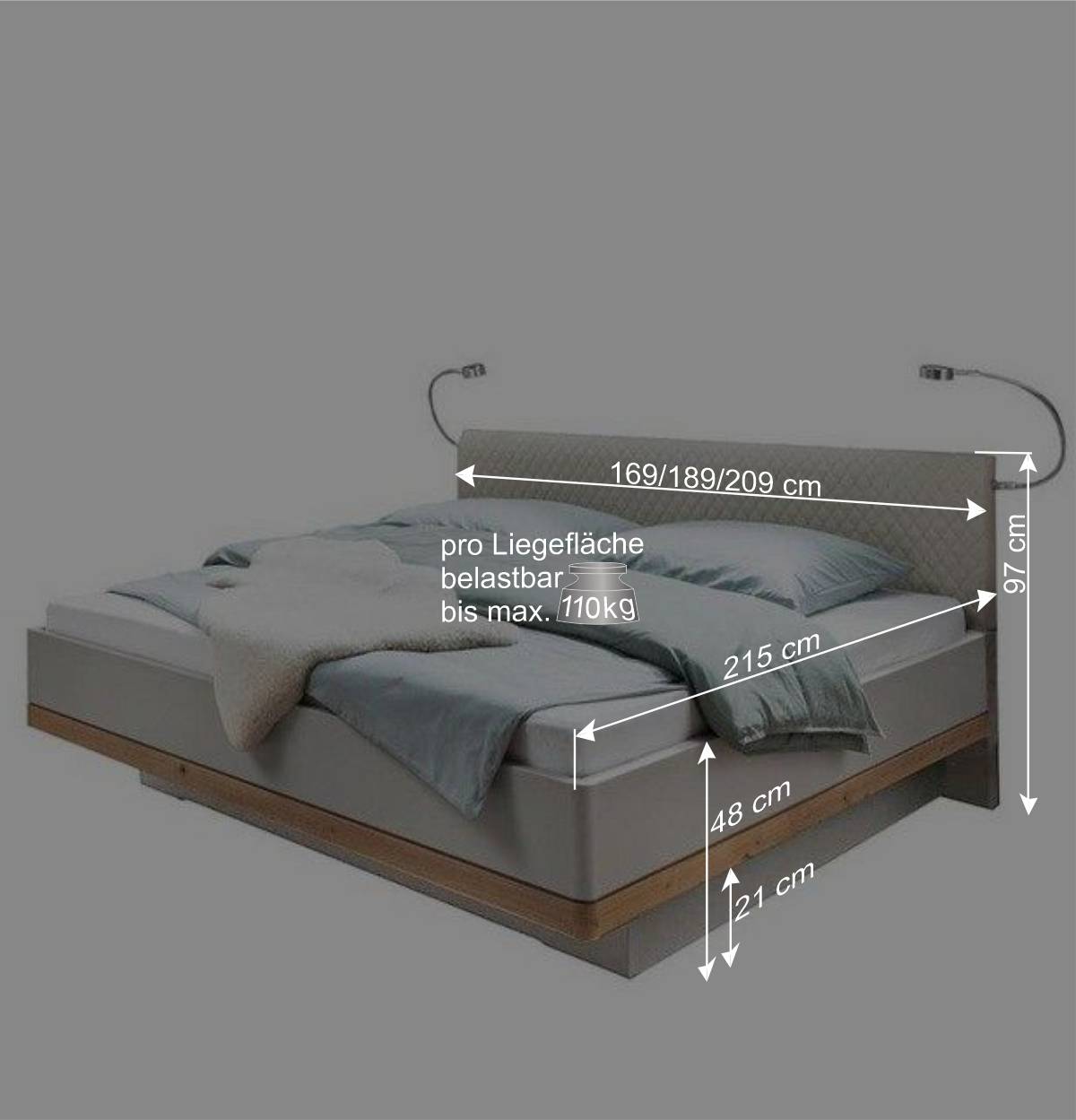 Schlafzimmer Einrichtung modern - Crascanu (vierteilig)