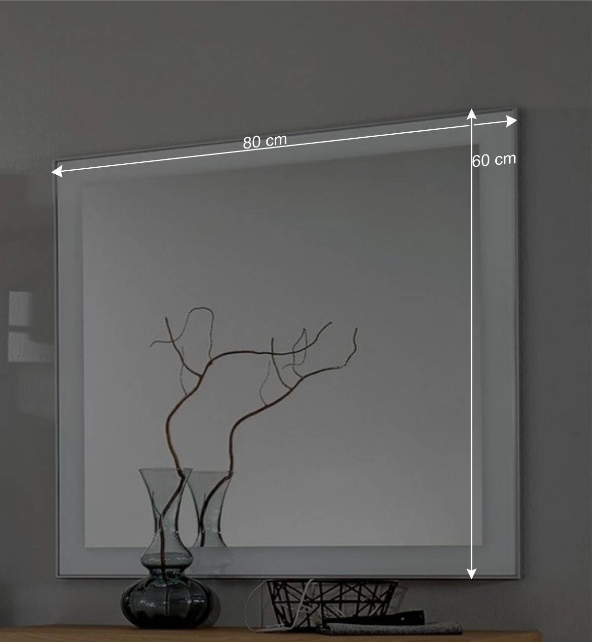Flurgarderobenset Wynoca in Weiß Glas beschichtet (fünfteilig)