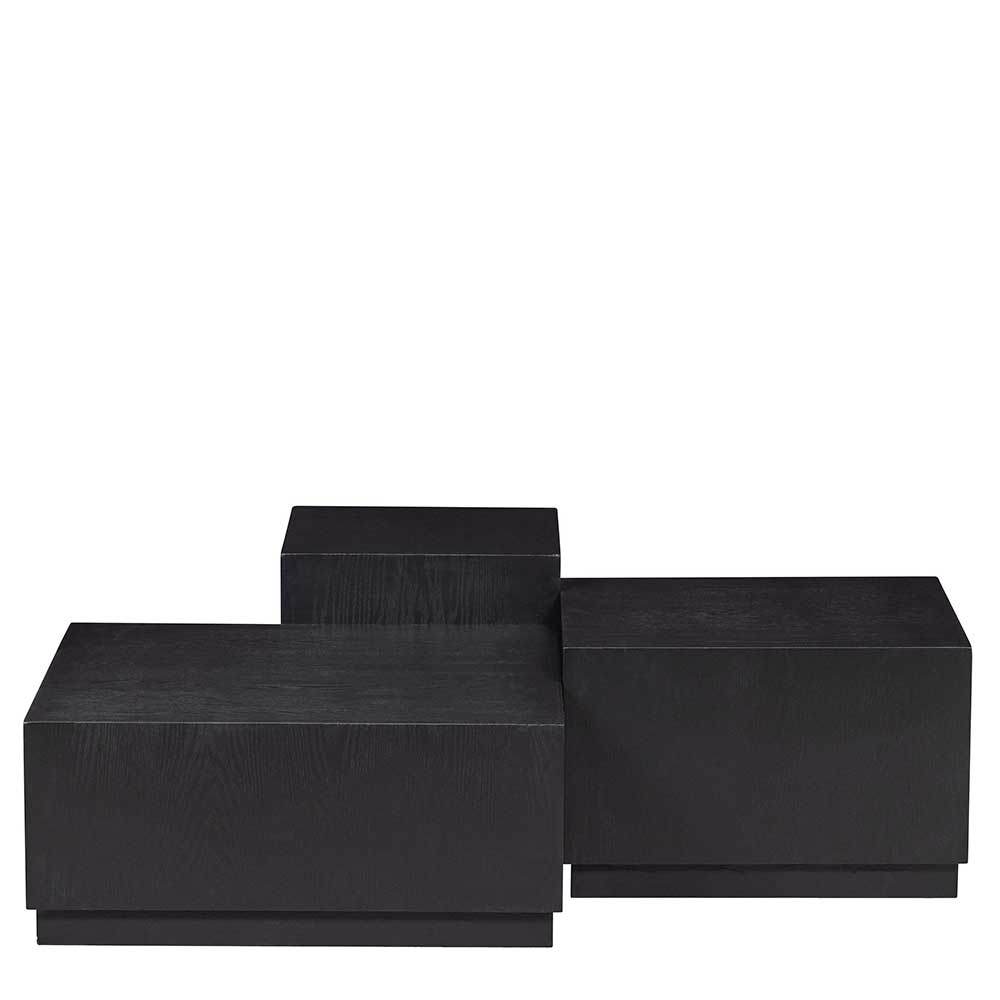 3-Satz-Tisch Couchtisch in Schwarz - Comanos (dreiteilig)