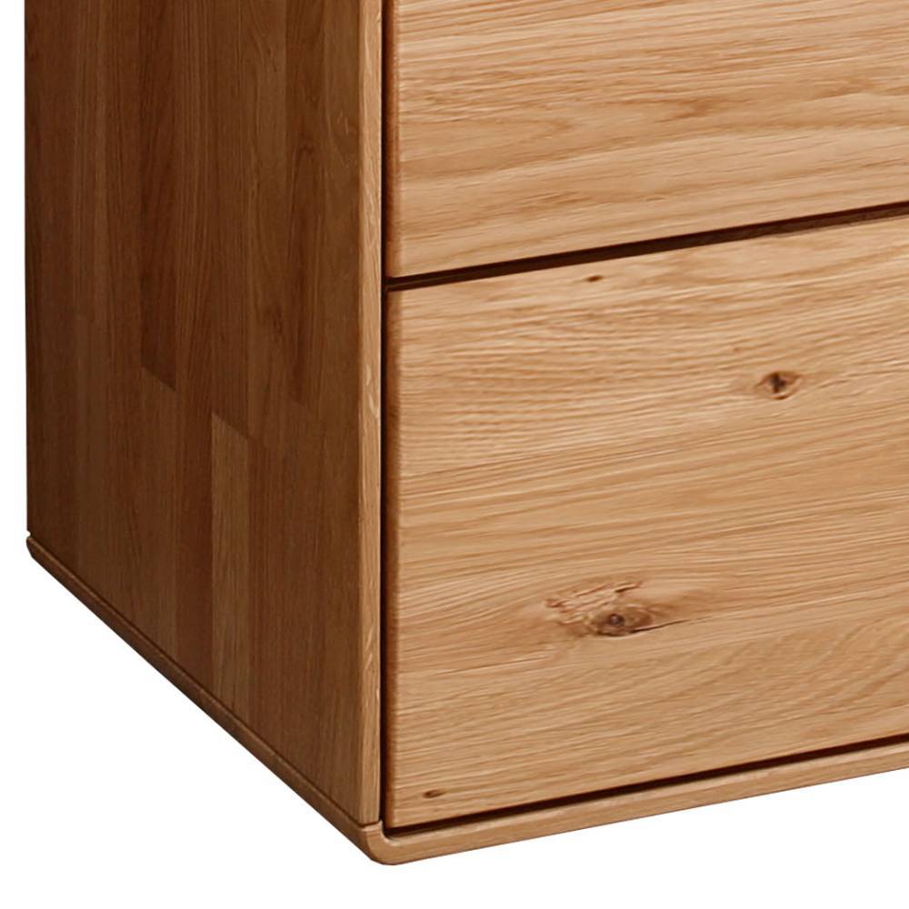 Hohe Holzkommode aus Wildeiche Massivholz - Darcona