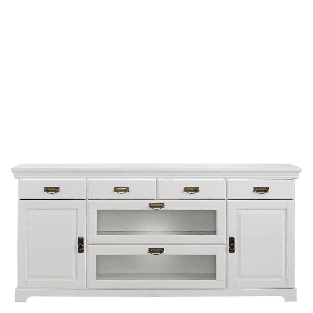 180x84x40 Weißes Sideboard - Landhaus modern - Akbelev