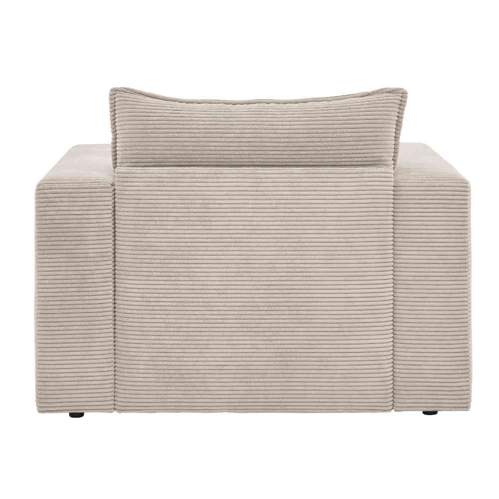 Moderner Cordsessel in Beige - Jony