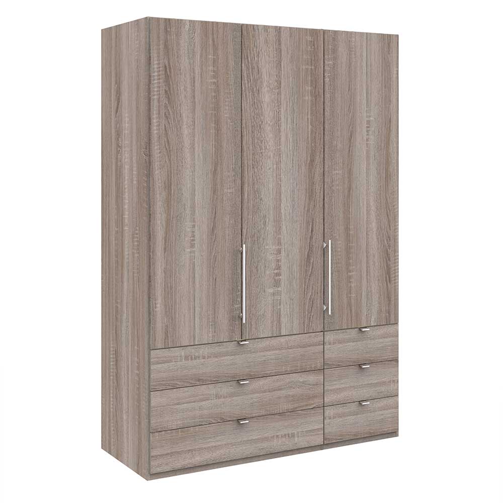 Schlafzimmer Kombischrank in Eiche dunkel - Crenba