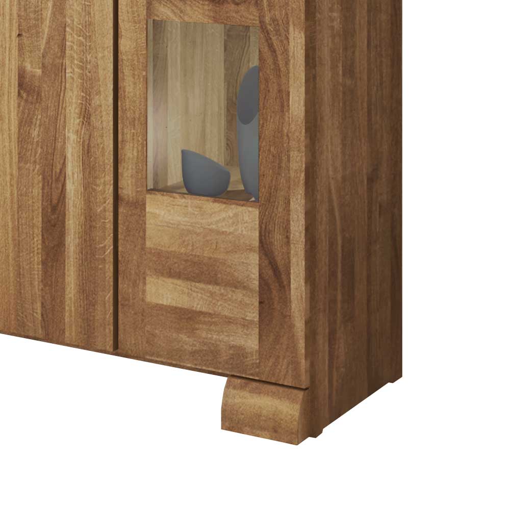 Sideboard Vaskov aus Wildeiche massiv geölt