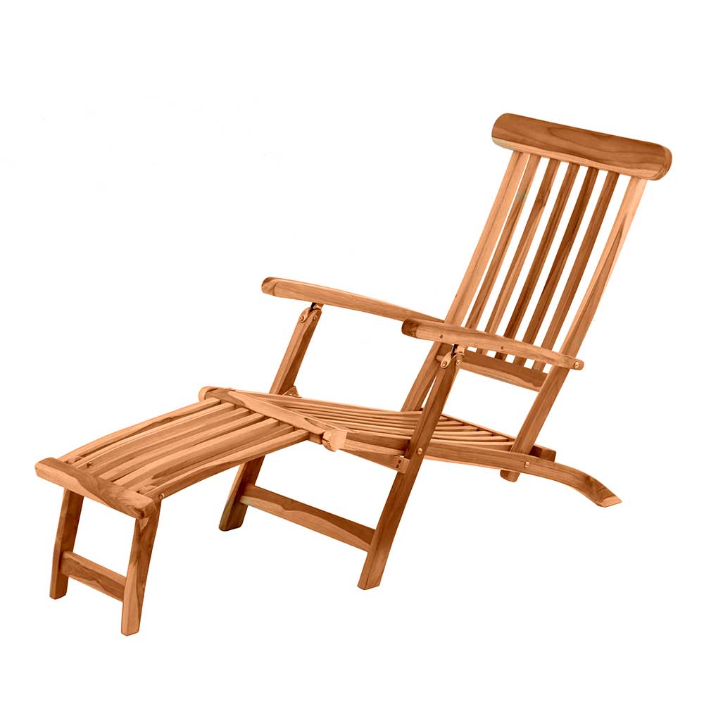 Klappbarer Deckchair inklusive Fußablage - Klahuma