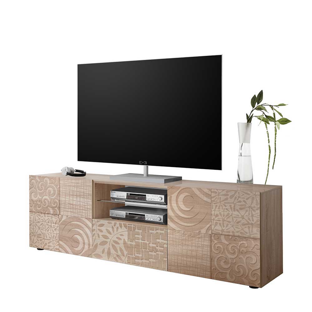 TV Lowboard mit Muster Print - Bielvas