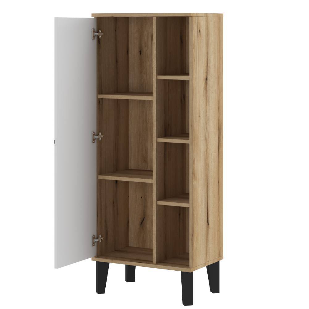 51cm breiter Bad Midischrank in Weiß - Naviron
