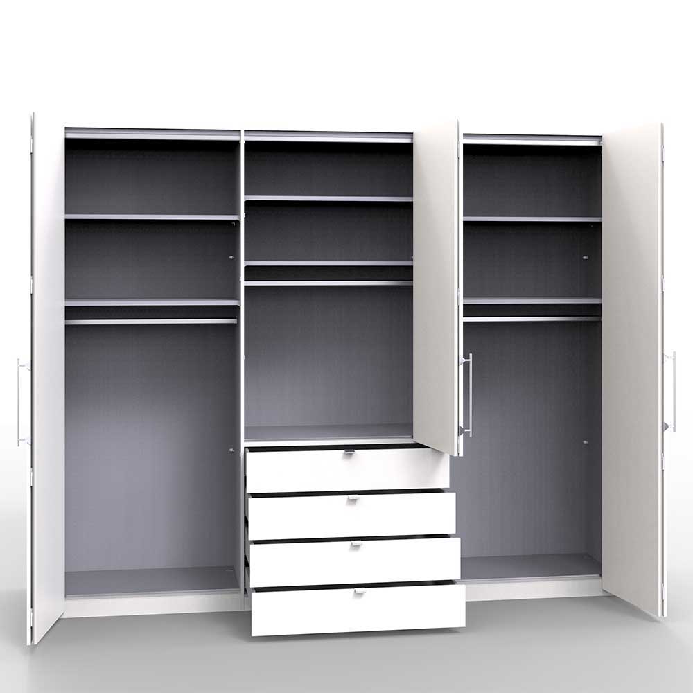 Falttüren-Kleiderschrank mit LED Beleuchtung - Marina