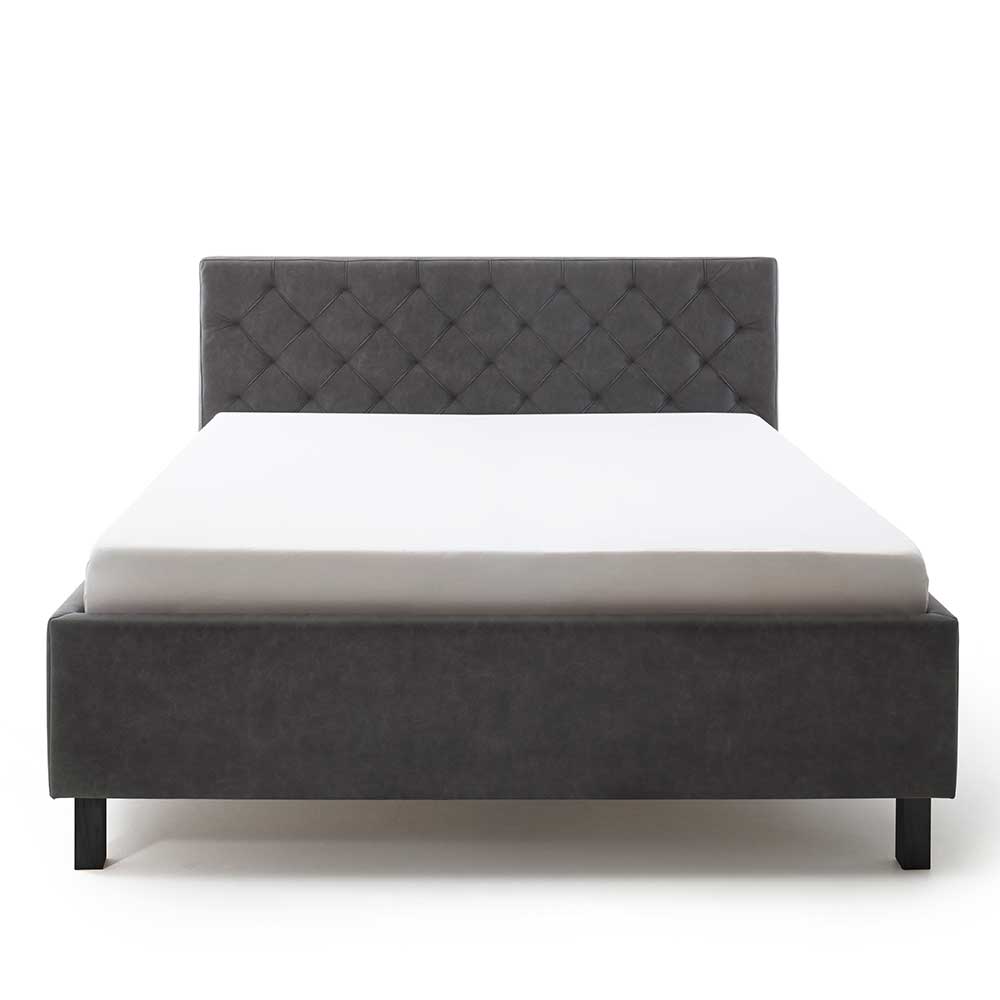 Microfaser Doppelbett mit Bettkasten - Canossa