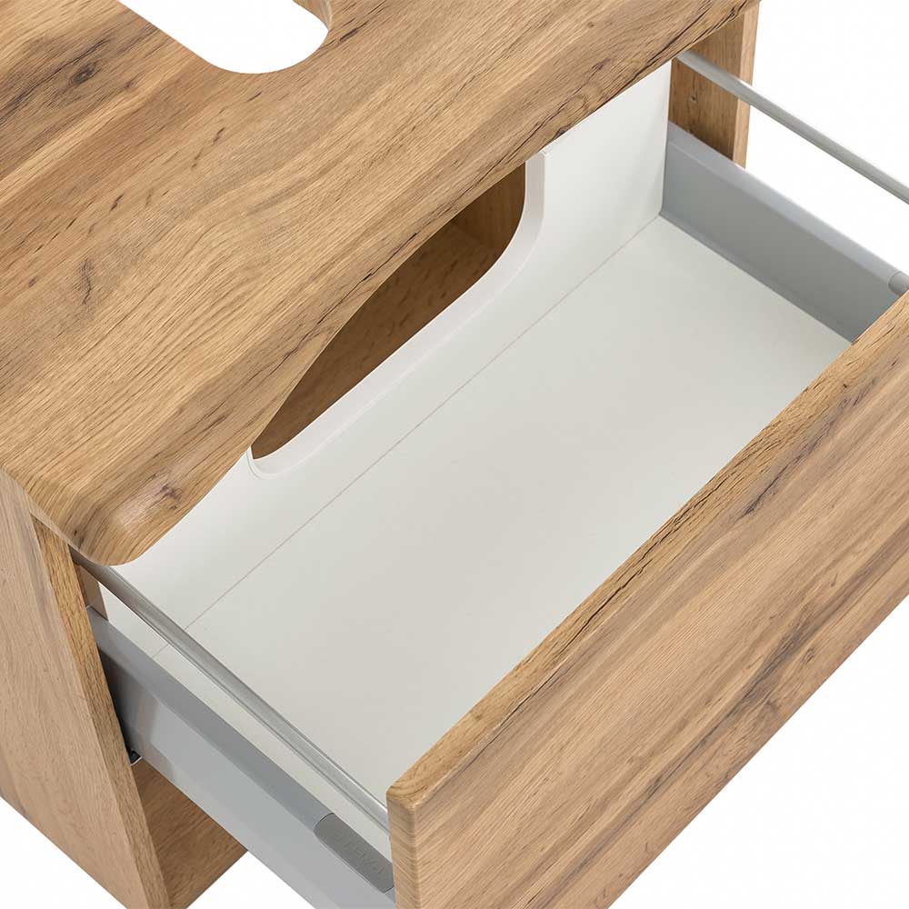 Unterbeckenschrank mit Baumkante Holzdekor - Tofias