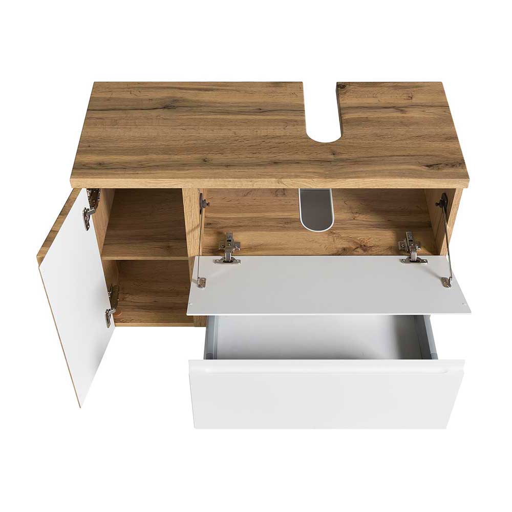 Badschrank für Waschbecken in der Größe 85x59x35 cm - Eight