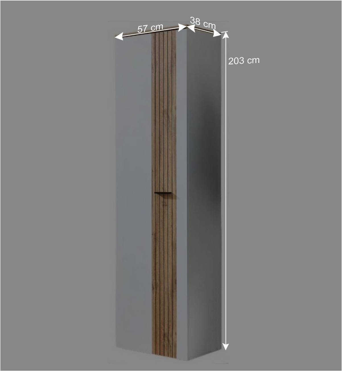 Dielenschrank mit 57cm Breite - Lavine