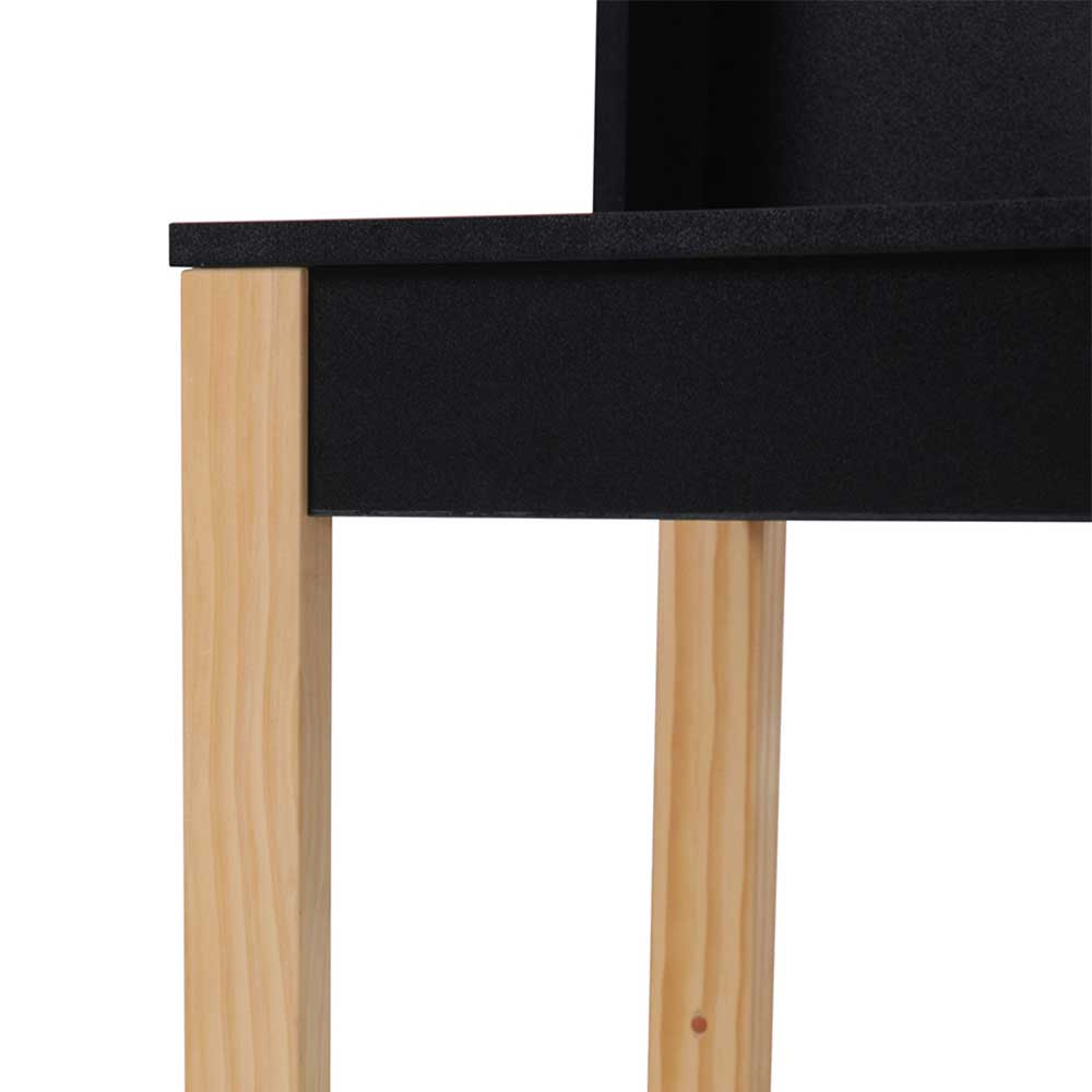 Moderner Schreibtisch mit Aufsatz - zweifarbig - Ynes