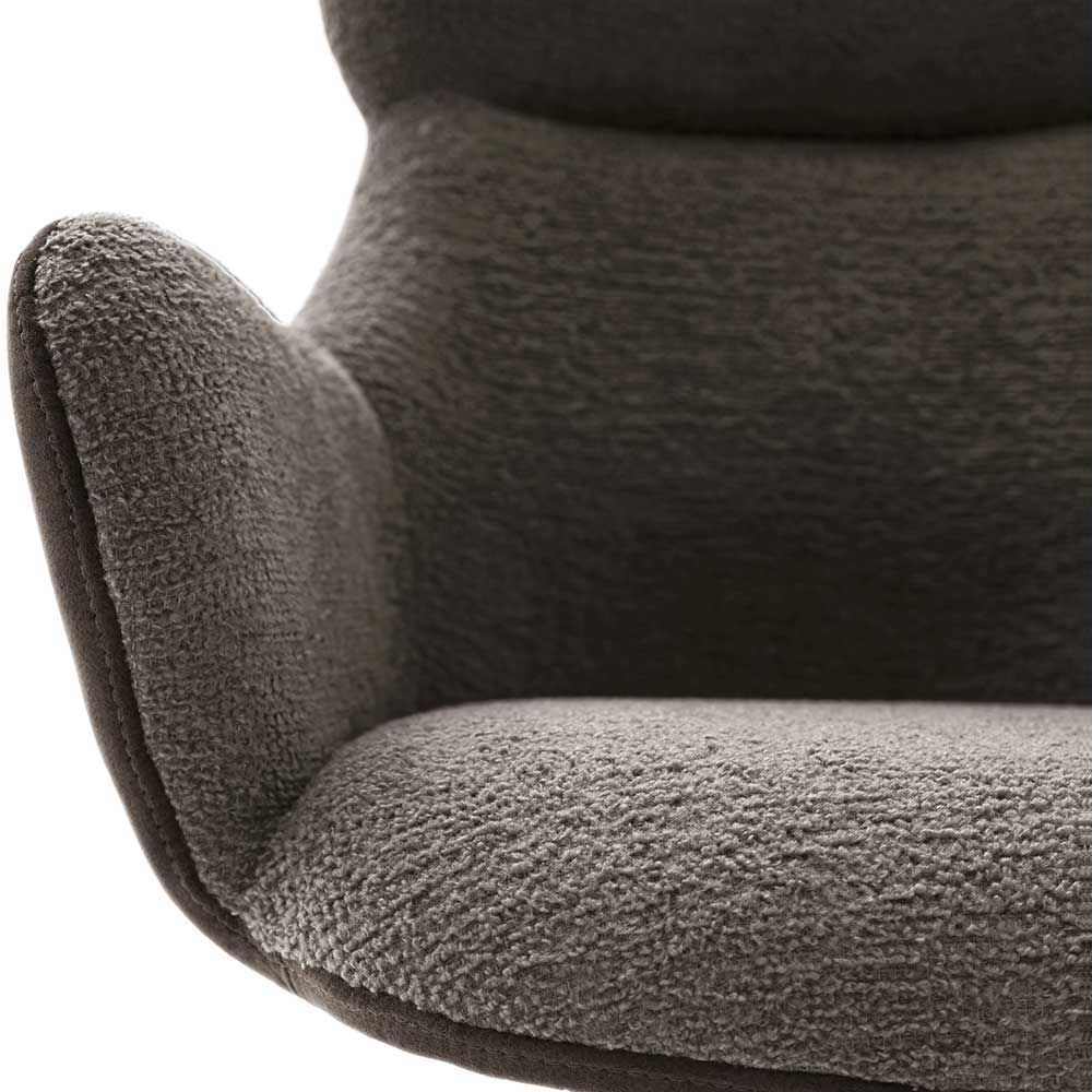 Tischsessel in Schlamm & Schwarz - Colles (2er Set)