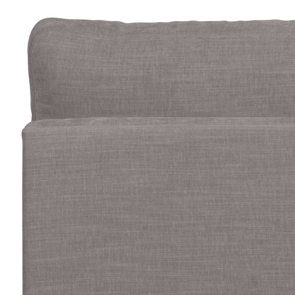 Modulsofa Einsitzer in Grau Stoff - Gregg