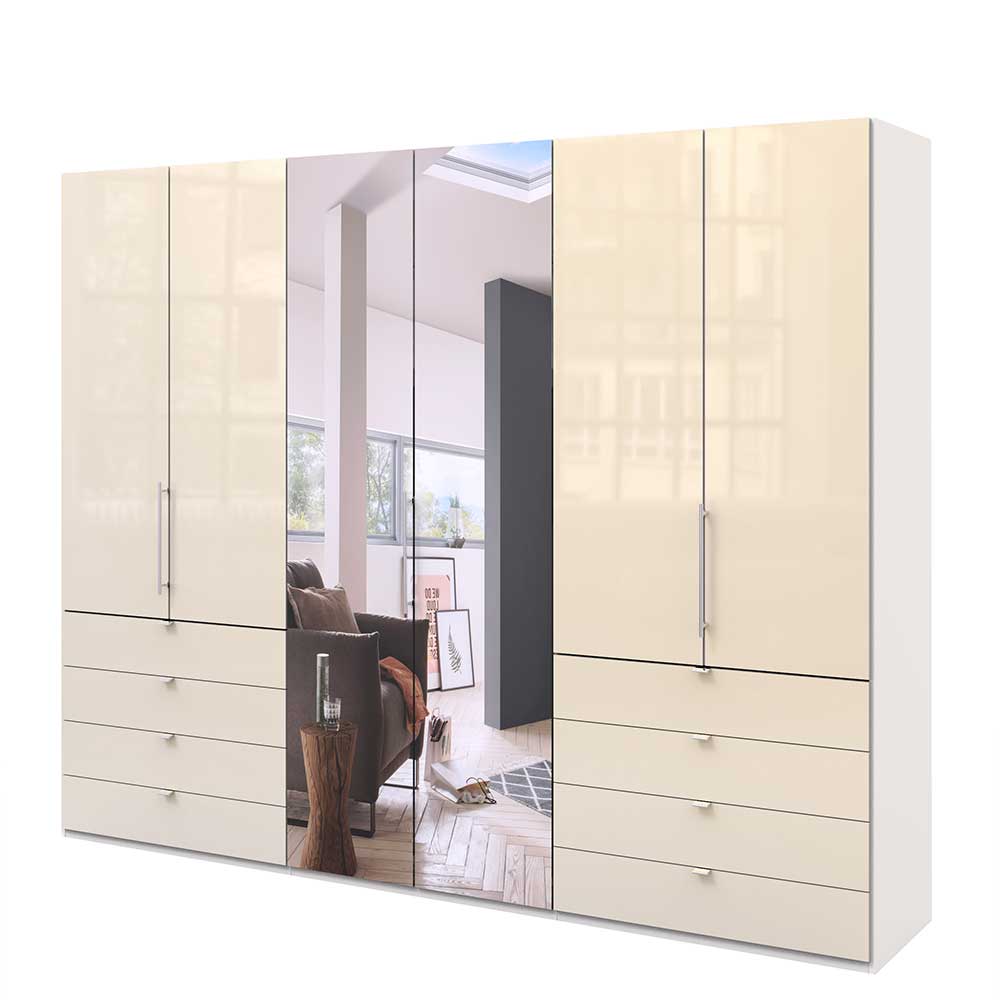 Falttüren Kleiderschrank mit Spiegeln - Zidarie