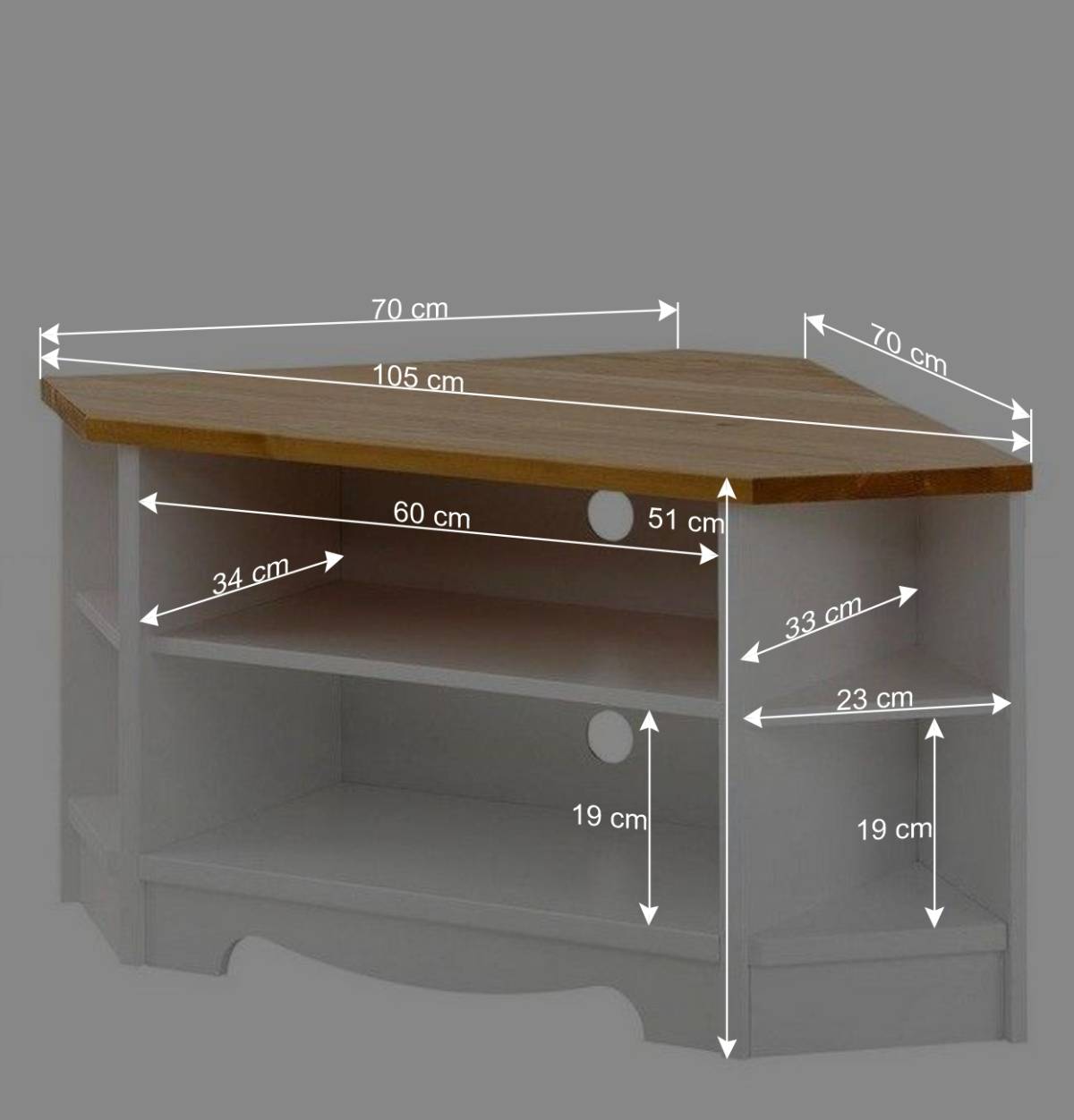 Landhaus TV Schrank als Ecklösung - Ribeiro