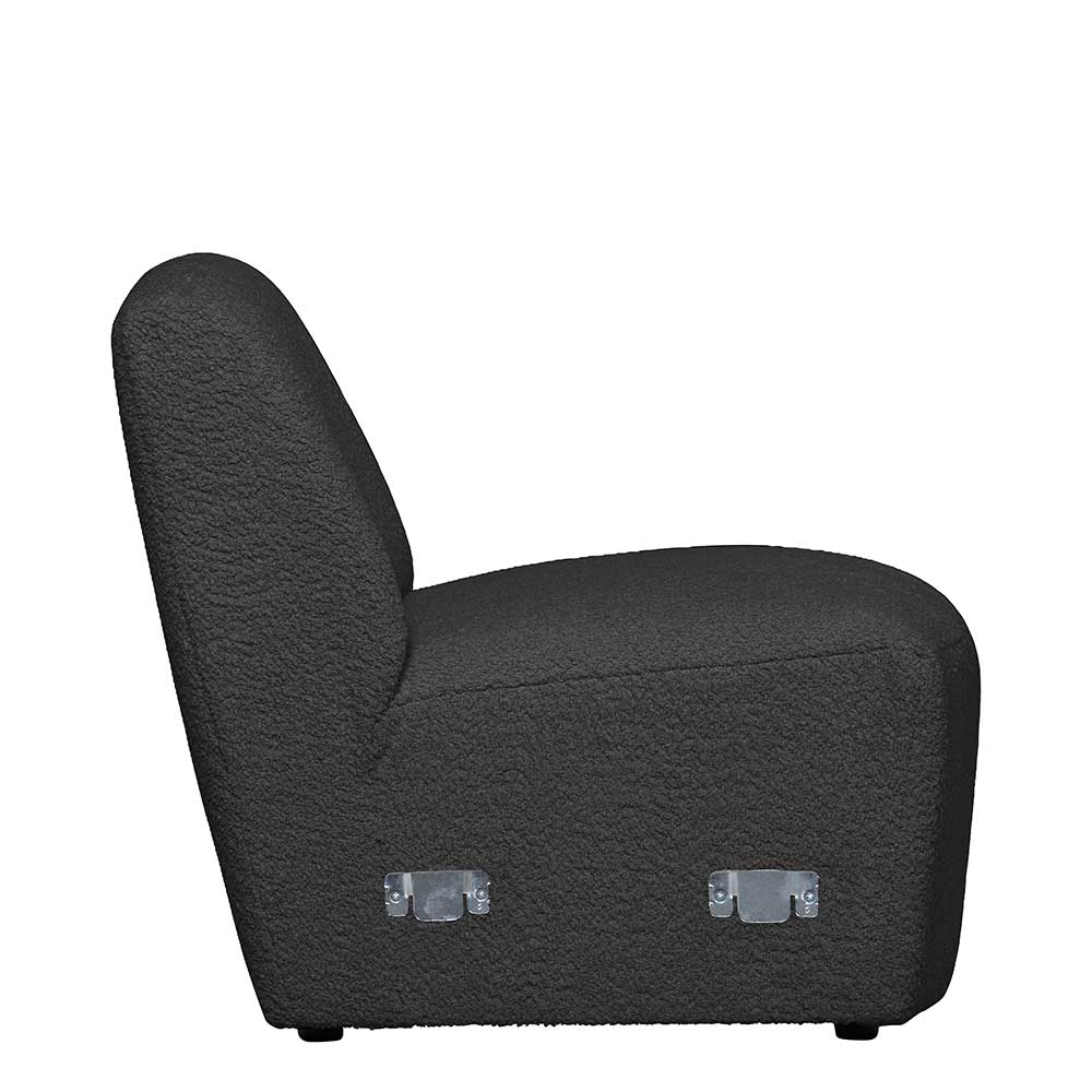 Sofaelement mit einem Platz in Dunkelgrau - Pesellas