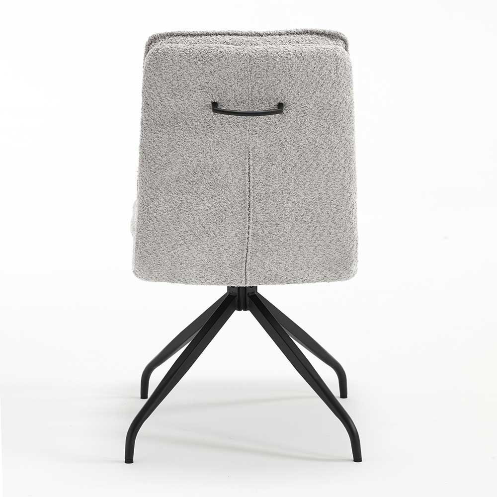 Design Esstisch Drehstuhl in Grau - Regison (2er Set)