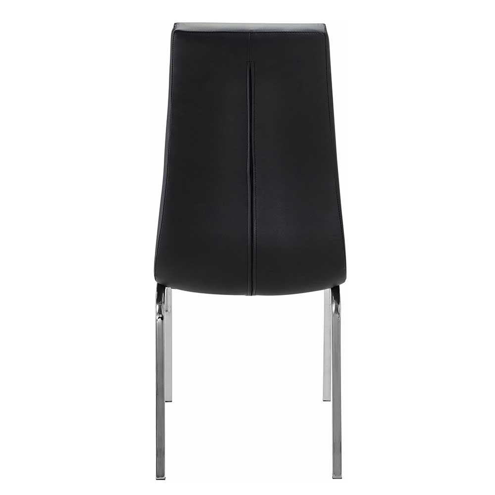 Kunstleder Esstischstühle in Schwarz - Stufanias (2er Set)