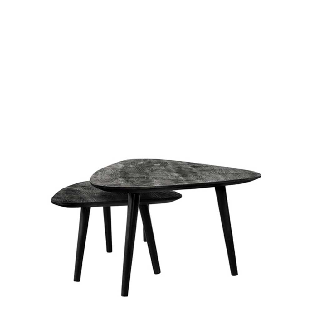 Sofatisch Duo in Schwarz - Cacassa (zweiteilig)