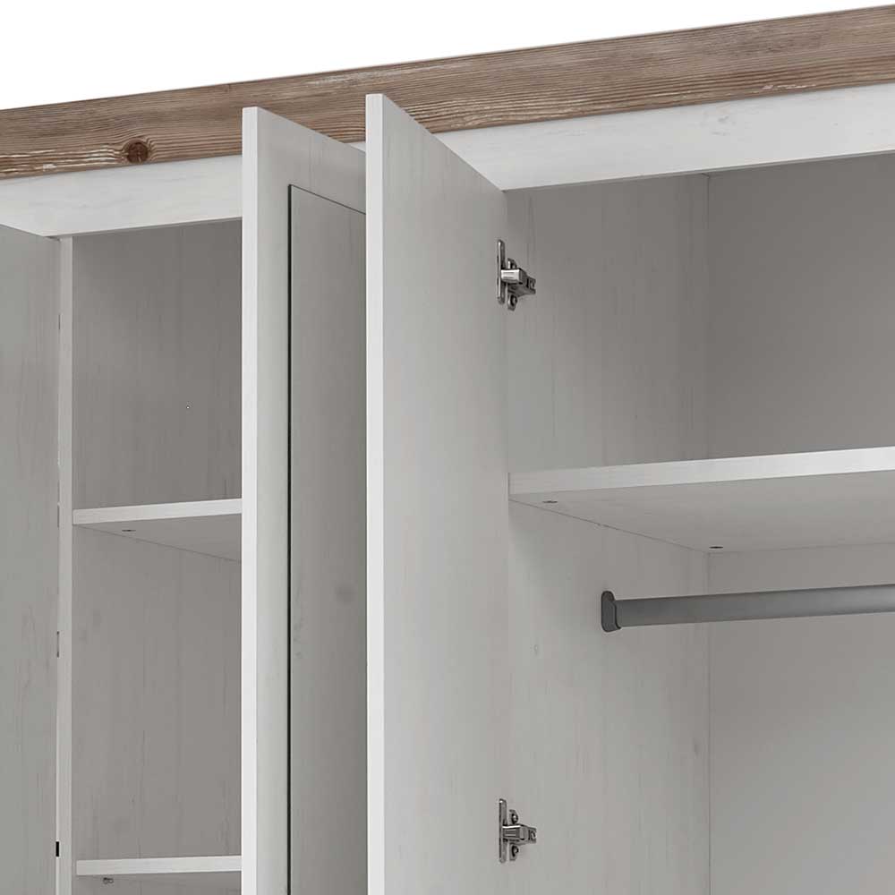 5-türiger Landhaus Schrank zweifarbig - Nedita