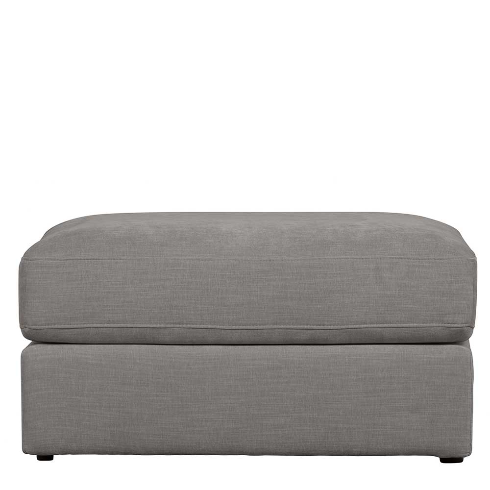 98x44x90 Gepolsterter Hocker in Grau - Luosa
