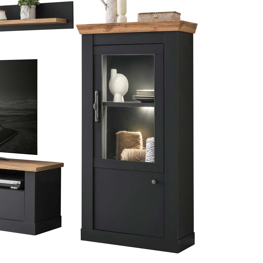 TV Wohnwandmöbel 297 cm breit - Lionel (vierteilig)