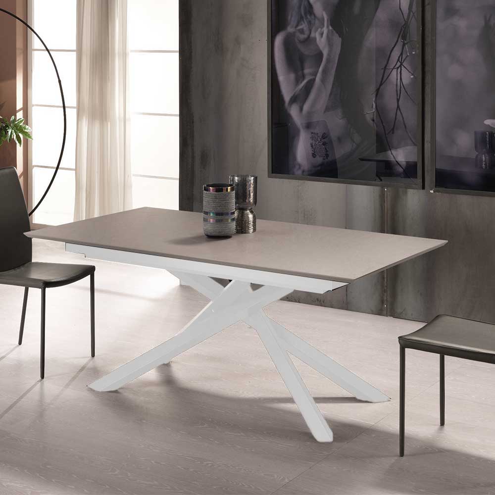 Topp Esszimmer Tisch in hellem Grau - Graziello