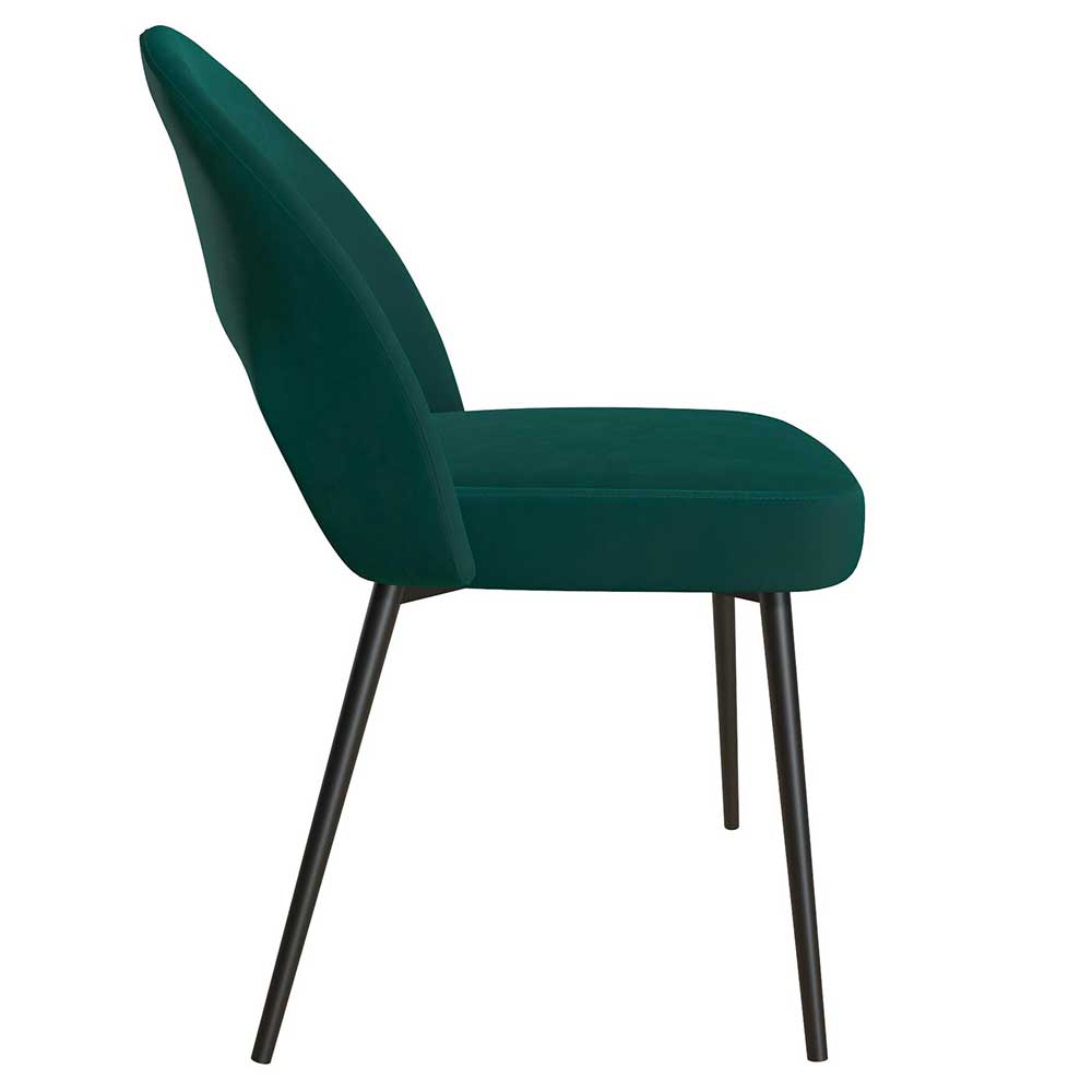 Designstuhl in Grün und Schwarz - Ranica