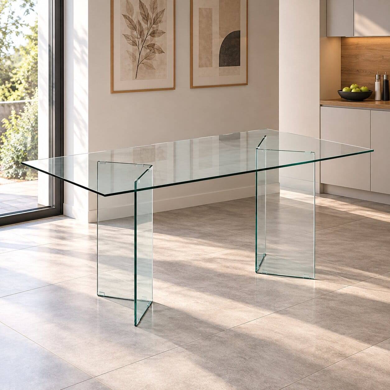 Design Esstisch aus Glas - Heyados