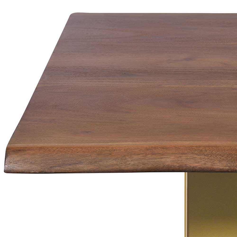160x85 Tisch aus Akazie in Nussbaumfarben - Choicon