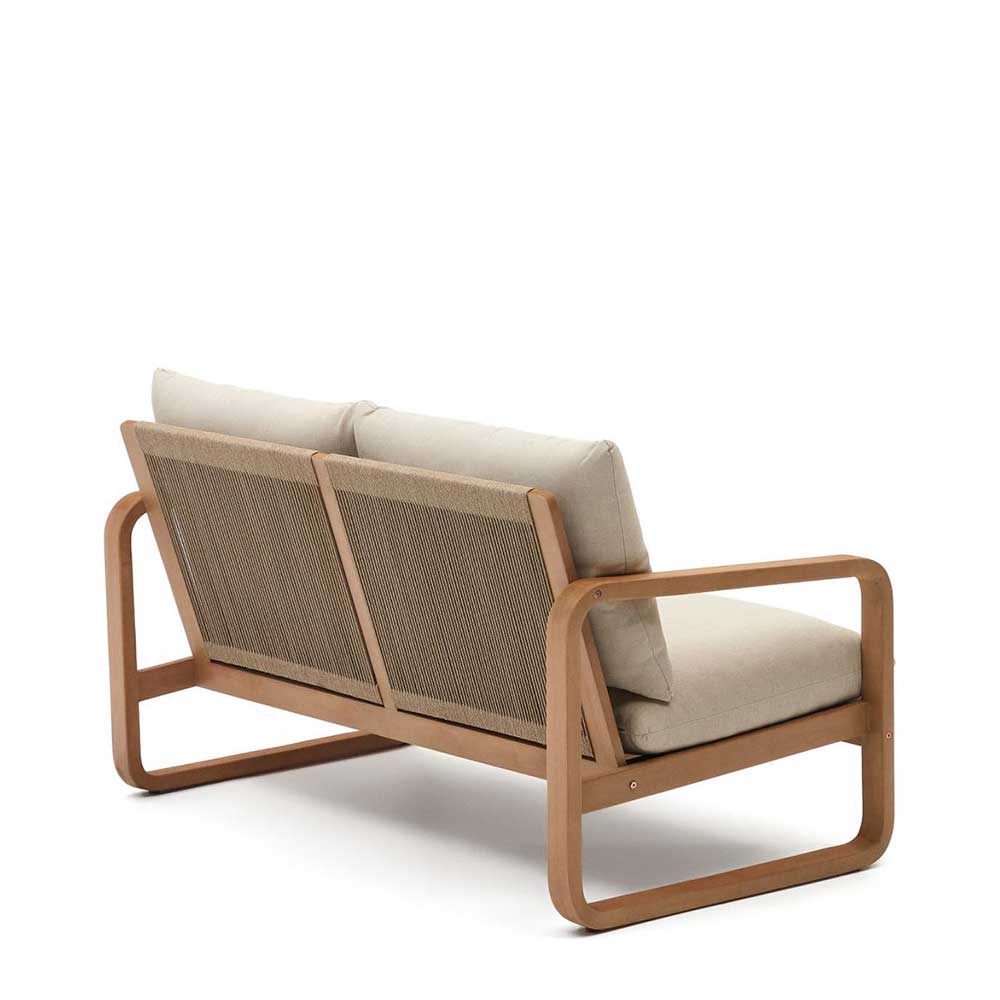 Lounge Sofa Zweisitzer aus Eukalyptusholz - Sharay