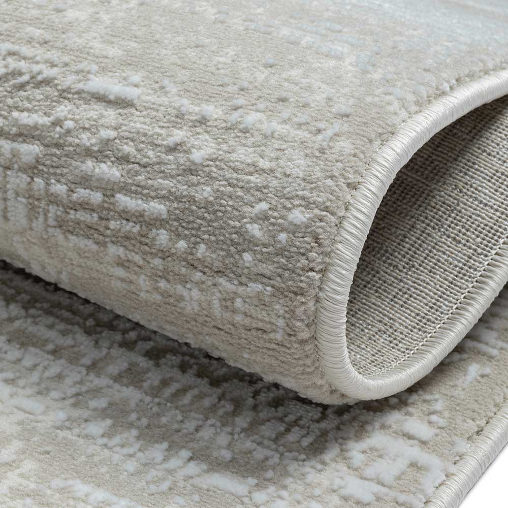 Teppich in Creme & Beige - dezent gemustert - Rondma