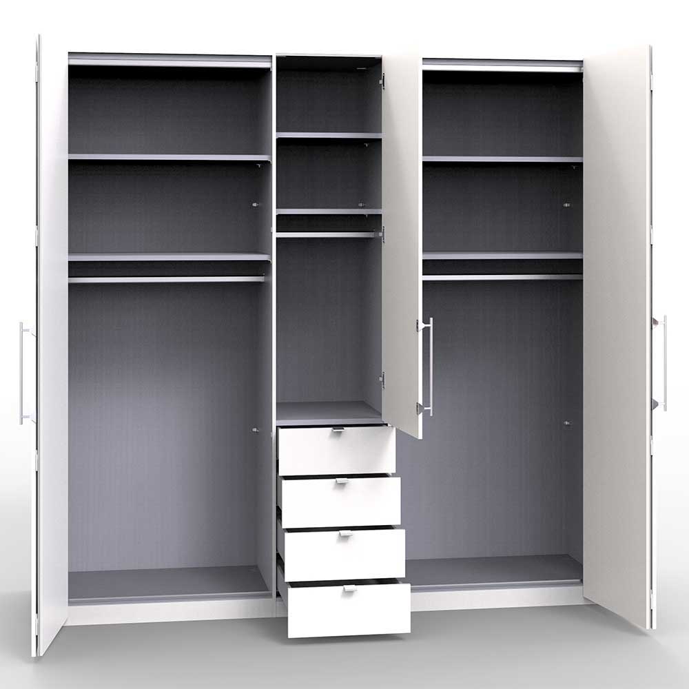 Kleiderschrank in Creme glasbeschichtet - Four