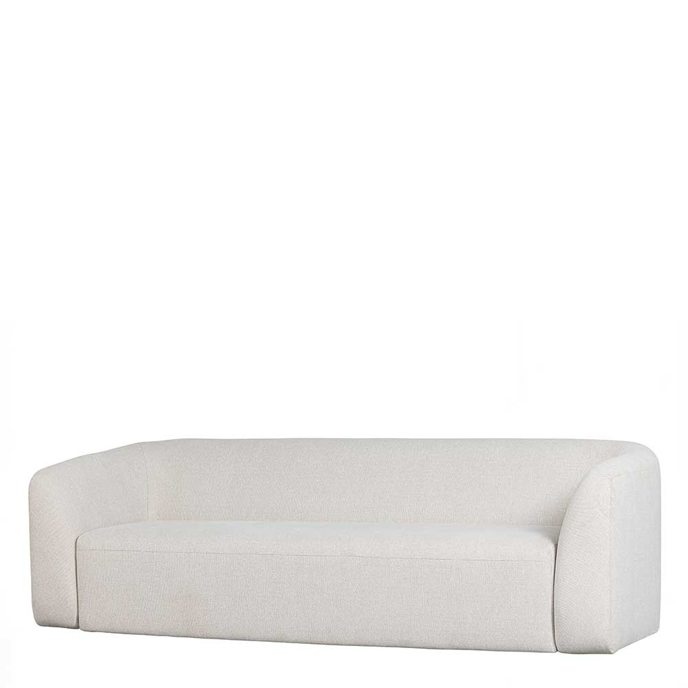 Dreisitzer Sofa in Creme Chenille - Prishcia