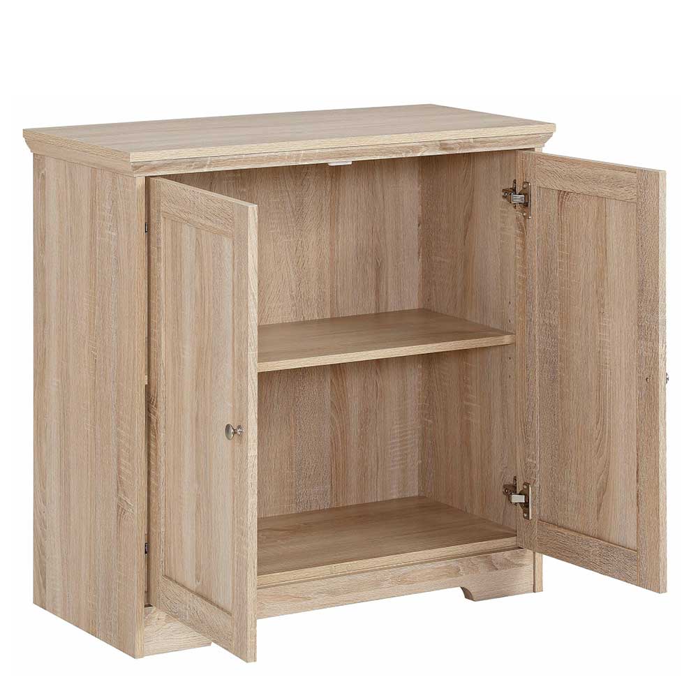 Eiche Holzdekor Kommode 2-türig - Rienva