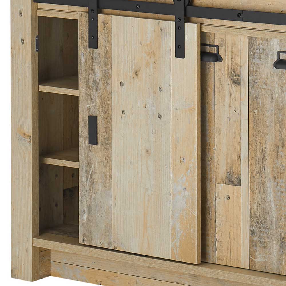 161x93x64 Küche Anrichte in Holz verwittert - Garisa