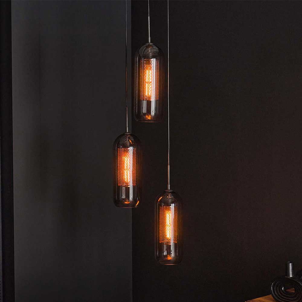 3-flammige Pendelleuchte modern - Bajan