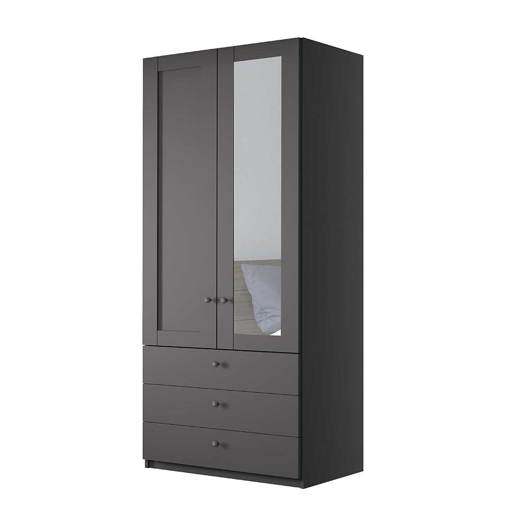 Schlafzimmer Kleiderschrank in Dunkelgrau - Mataram