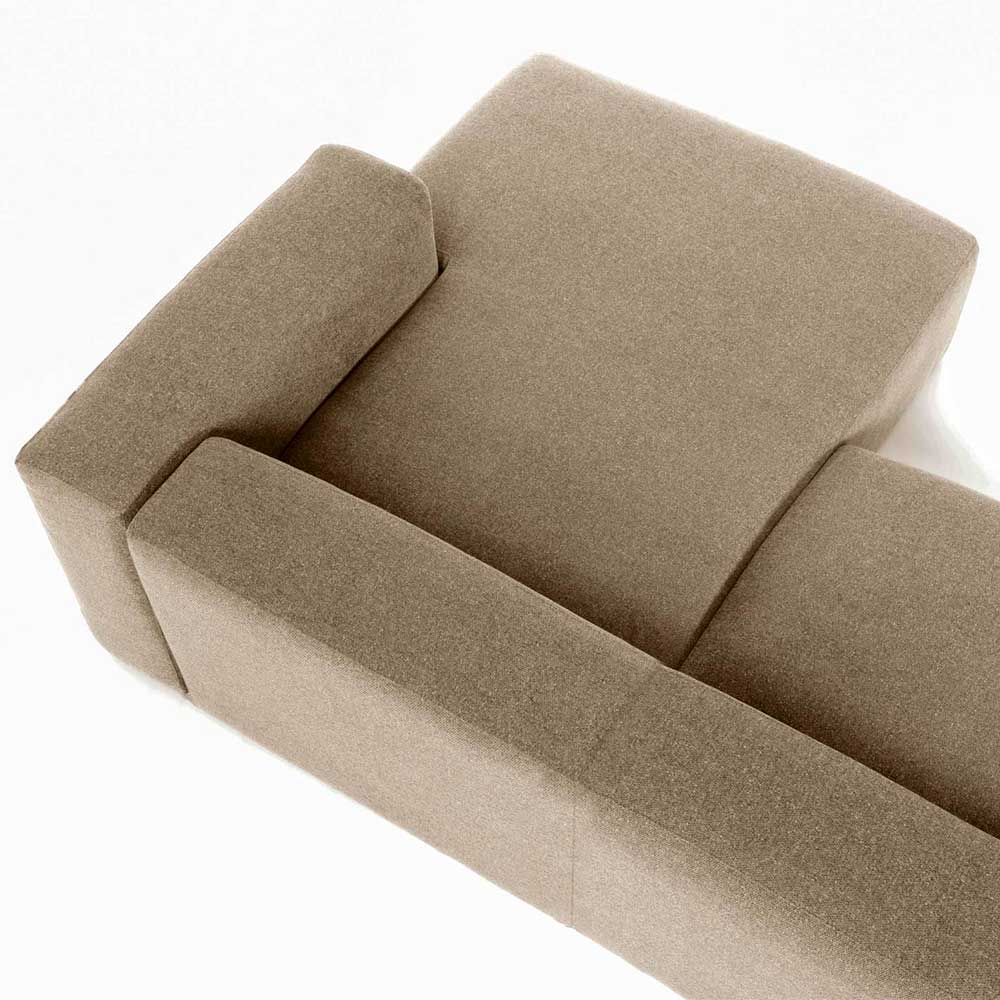 Eckcouch Sofalandschaft in Beige Chenille - Ruhnau