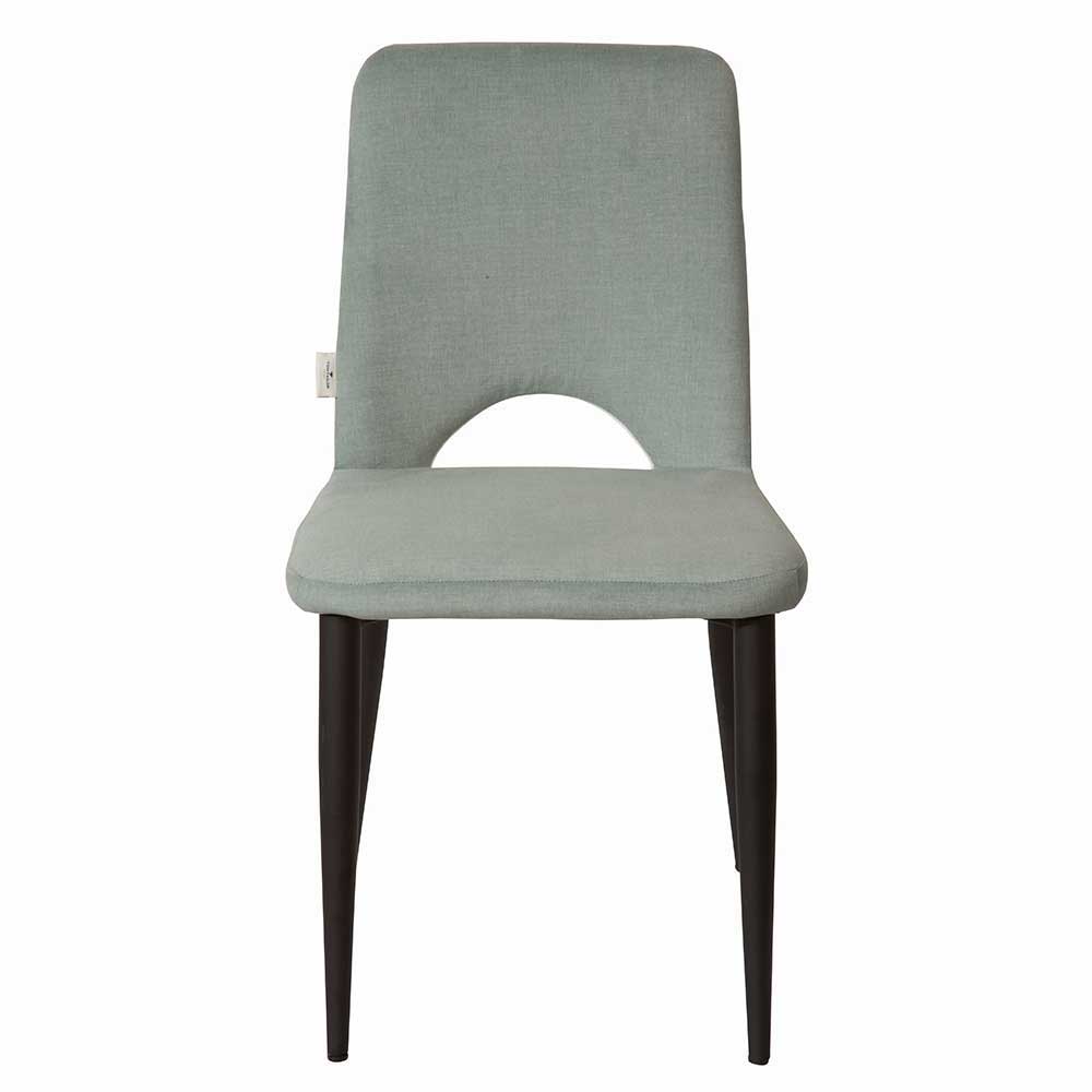 Design Polsterstuhl in Graugrün - Melica (2er Set)