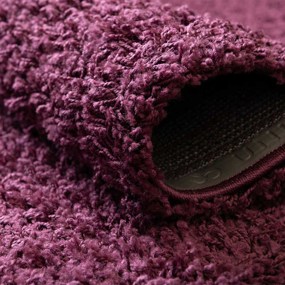 Hochflor Teppich oder Läufer in Violett - Zelio