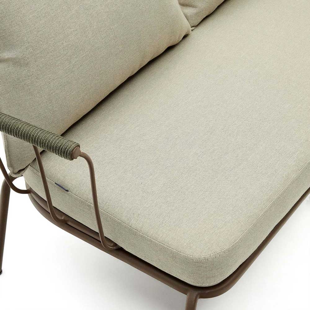 Zweisitzer Gartensofa in Braun - Ragusca